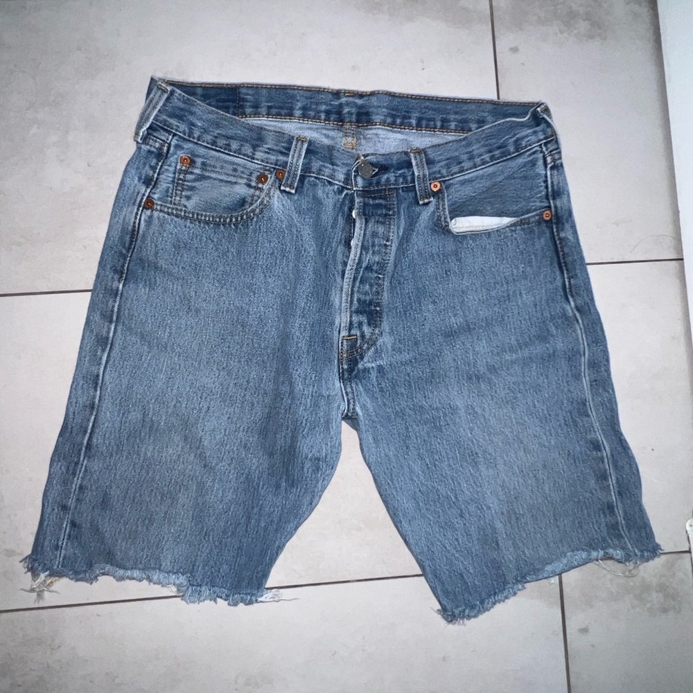 Levi's Light Blue Jean Shorts